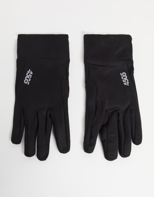 ASOS 4505 - Sorte scuba-løbehandsker med touchscreen-design
