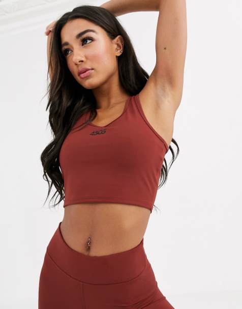 ASOS 4505 – Sport-BH mit rückseitiger Macramee-Verzierung