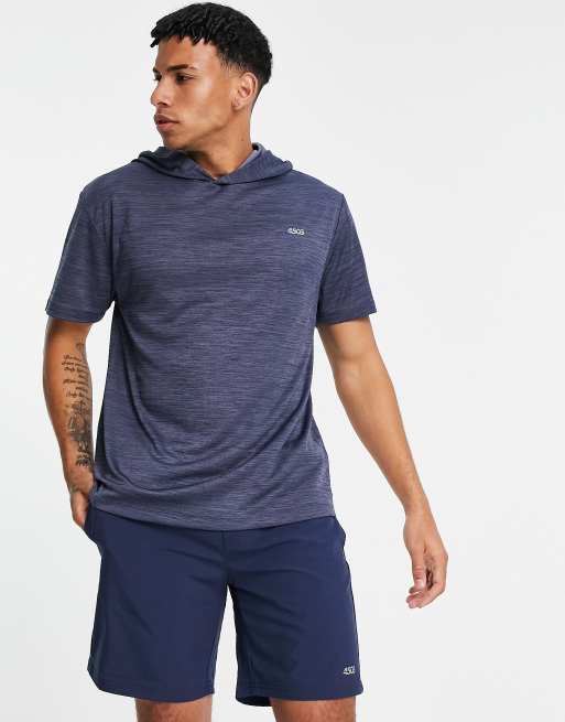 ASOS 4505 – Sportowy T-shirt typu easy fit z kapturem
