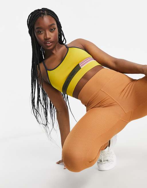 ASOS 4505 sports bra with cut about elasticated detail with strap adjusters, 2 of 4