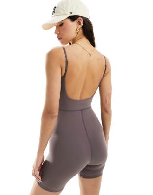 Shop ASOS 4505 square neck soft touch spaghetti strap 8 inch all Online – Trendy & Affordable Fashion