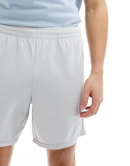 ASOS 4505 – Srebrnoszare szorty treningowe z siateczki, 2 z 5