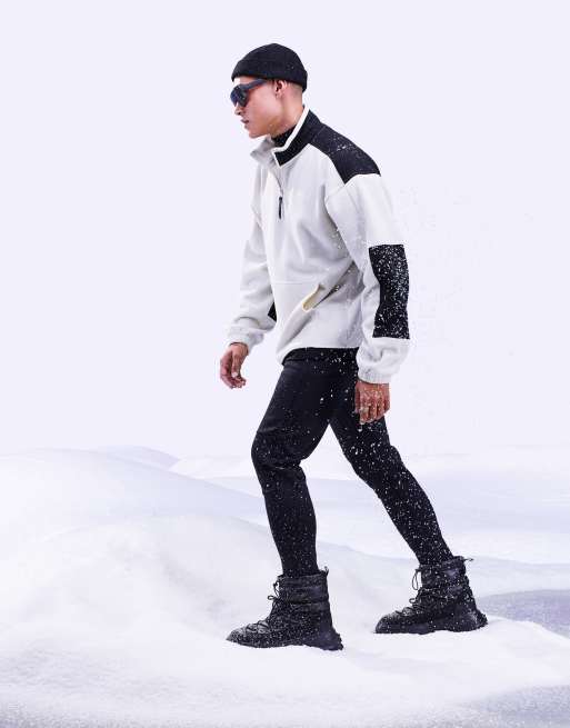 ASOS - 4505 - Sweat-shirt de ski en polaire avec 1/4 fermeture éclair