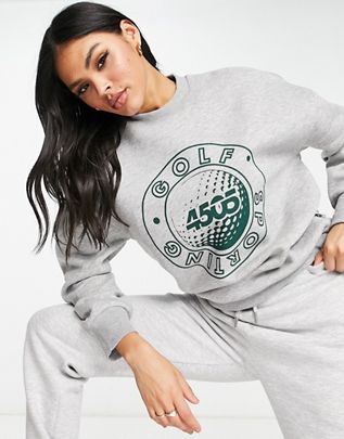 ASOS 4505 – Sweatshirt mit Golfprint