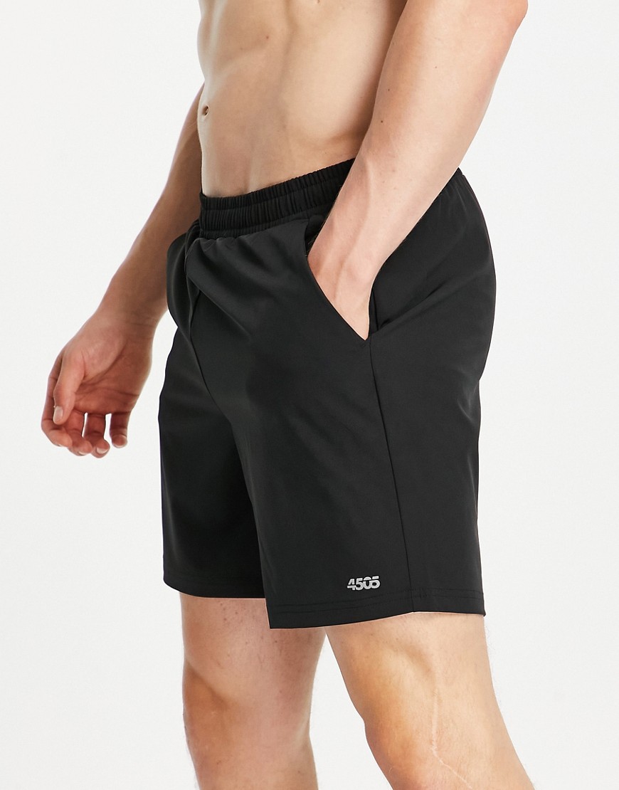ASOS 4505 swim shorts in slim fit-Black