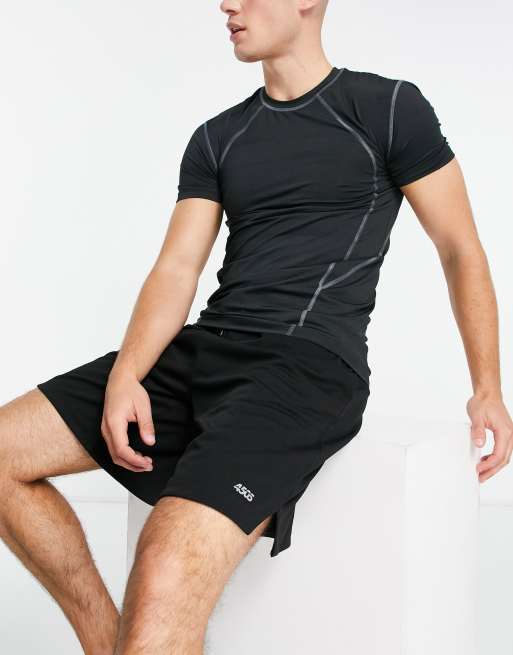 ASOS 4505 - T-Shirt attillata con cuciture sagomate
