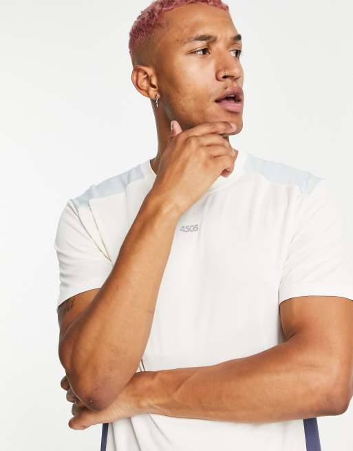 ASOS 4505 - T-shirt da allenamento easy fit con pannelli a contrasto