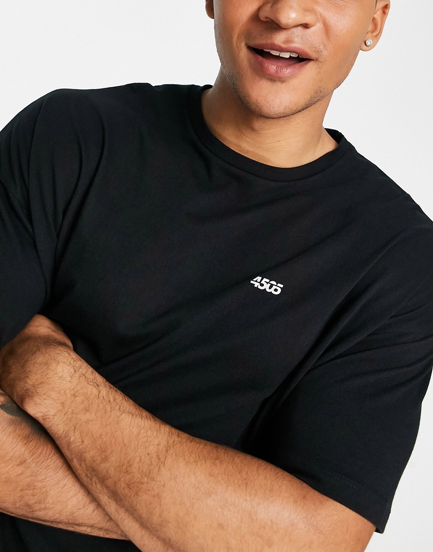 T-shirt oversize da allenamento nera con logo in tessuto ad asciugatura rapida-Nero - ASOS T-shirt donna  - immagine3