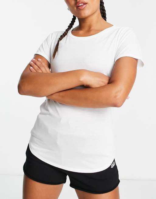 ASOS 4505 – T-shirt sportowy z dekoltem w kształcie litery U
