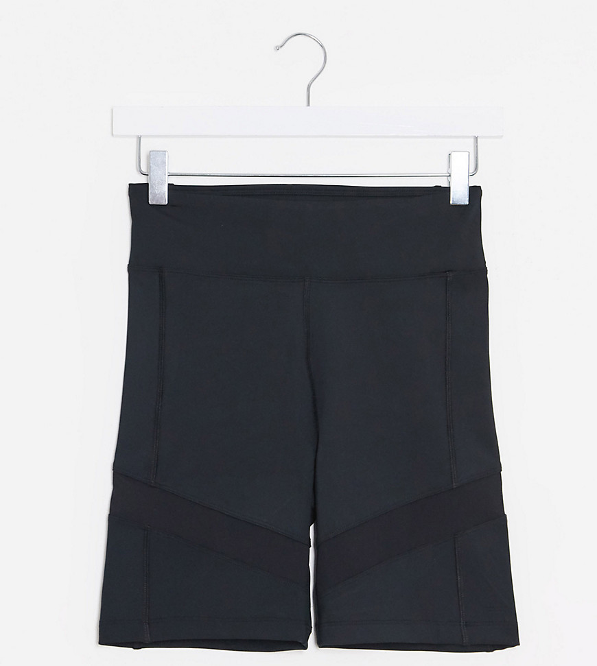 ASOS 4505 tall booty short with mesh detail-Black