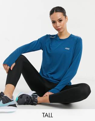 ASOS - 4505 -Tall - Hardlooptop met lange mouwen en logo 