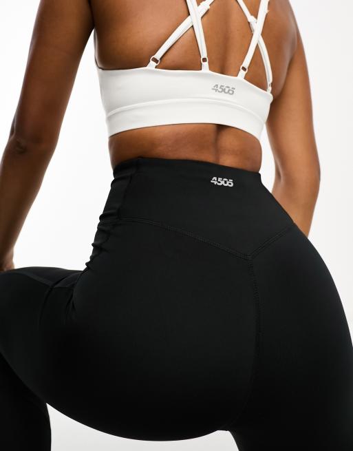 ASOS 4505 Icon seamless ribbed gym leggings in black