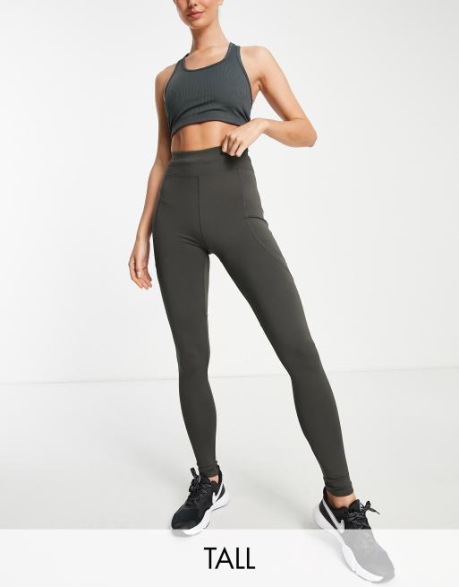 ASOS 4505 Tall - Icon - Leggings da corsa allacciati in vita con tasca per telefono 