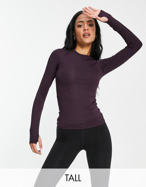 ASOS 4505 icon long sleeve run top in lilac