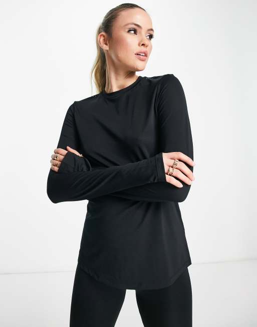 ASOS 4505 icon long sleeve top with 1/4 zip