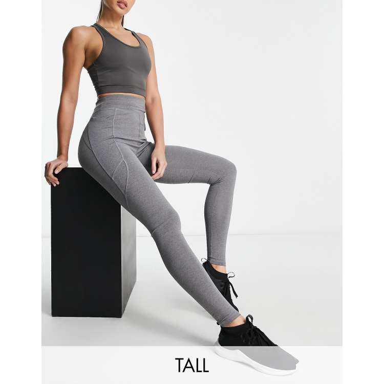 ASOS 4505 WB Run Tie leggings pocket and longline scoop neck