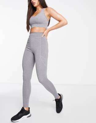 White Workout Leggings With Pockets