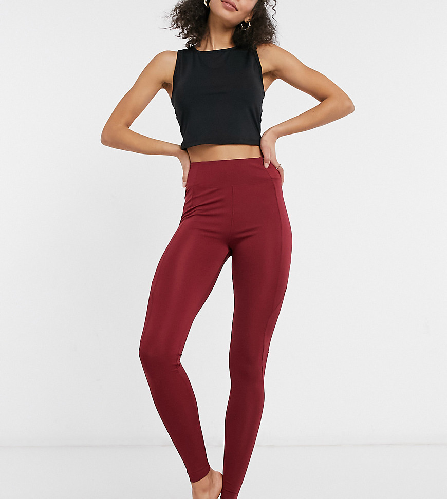 ASOS 4505 Tall legging with back phone pocket-Red