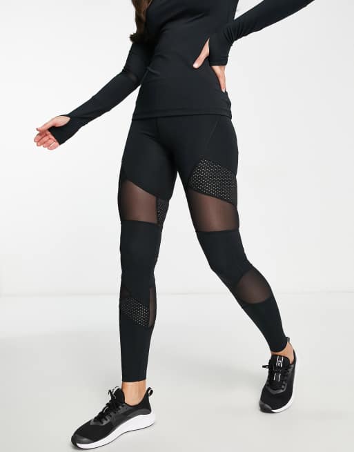 Mesh Leggings With Holes -  UK