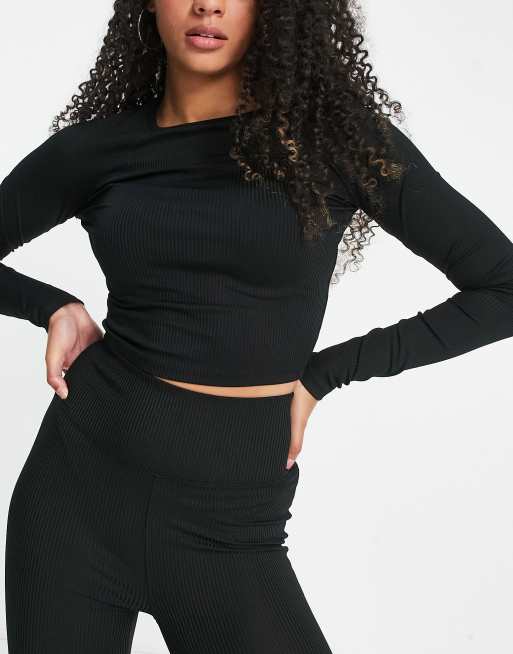 ASOS 4505 Tall – Ribbad träningstopp med långa ärmar, del av set, 4 av 4