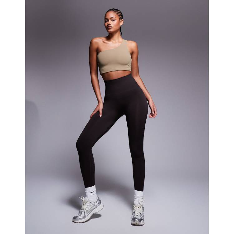 ASOS 4505 Tall seamless deep high waist gym legging in cocoa brown ASOS