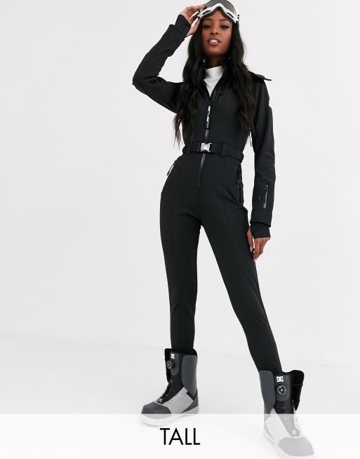 ASOS 4505 Tall ski belted all in one with faux fur hood