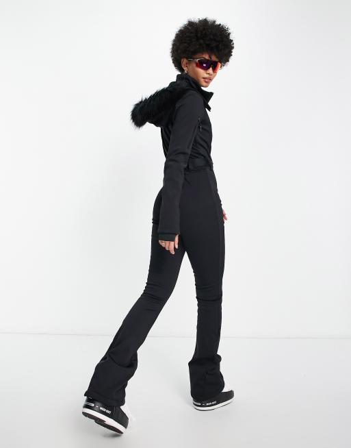 ASOS 4505 ski belted ski suit with skinny leg and hood