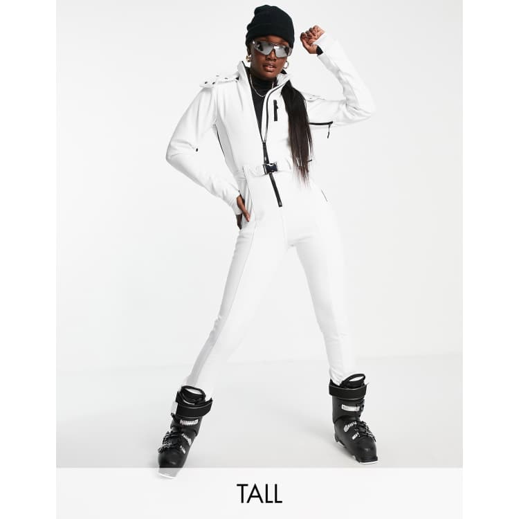 ASOS 4505 Tall ski fitted belted ski suit with hood