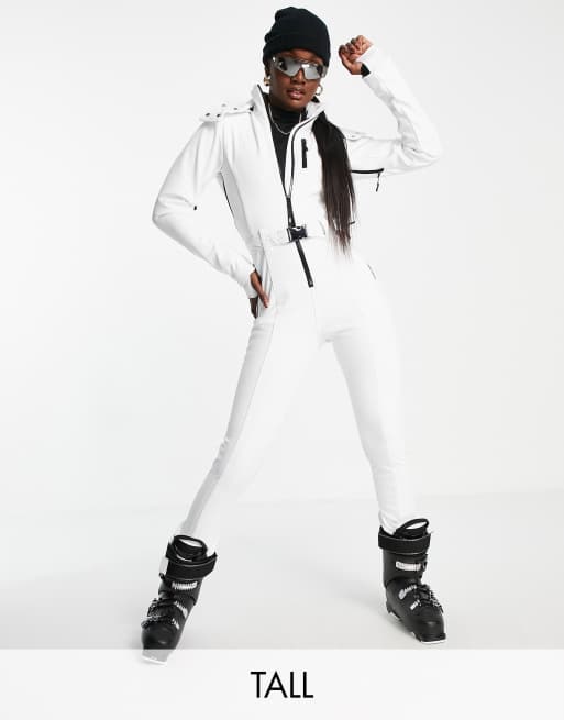 ASOS 4505 Tall ski fitted belted ski suit with hood