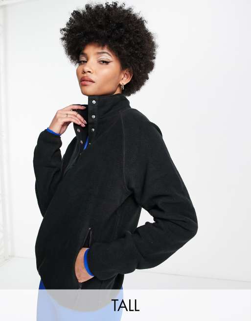 ASOS 4505 Tall ski fleece with poppers