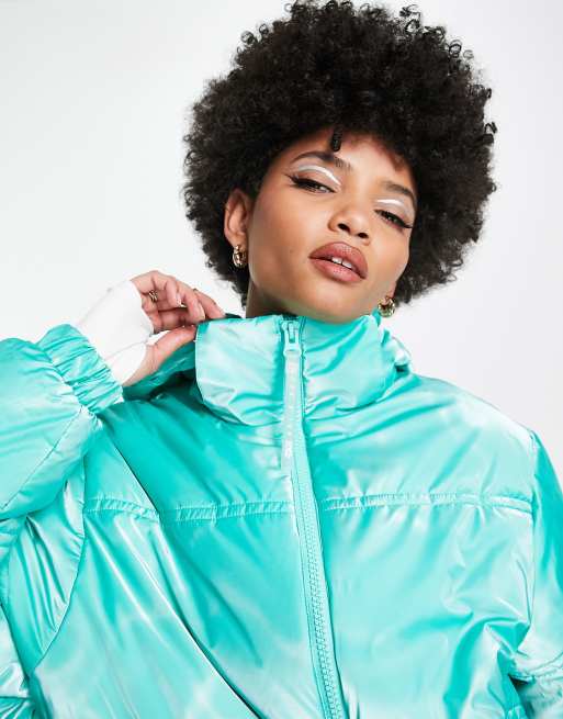 ASOS 4505 Tall ski hi-shine puffer jacket