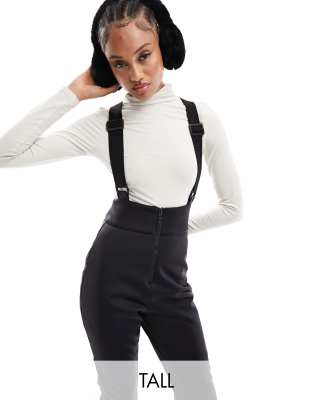 Asos Design 4505 Tall Ski High Waisted Salopettes-black