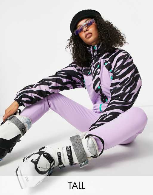 Evesham Nj 4505 Tall Ski Overall Mit Print Im 80er Jahre Stil Evesham Nj