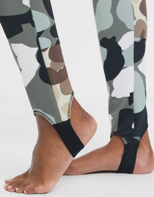 ASOS 4505 Tall - Ski - Superskinny broek met bandje onder de voet en  camouflageprint | ASOS