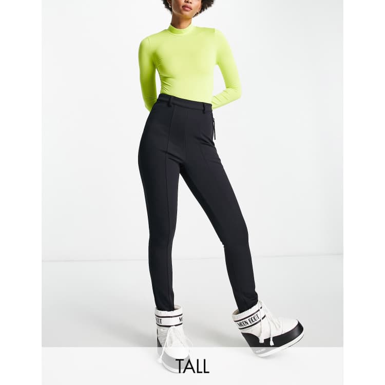 ASOS 4505 Ski Hourglass high waisted skinny ski pants with stirrup in black