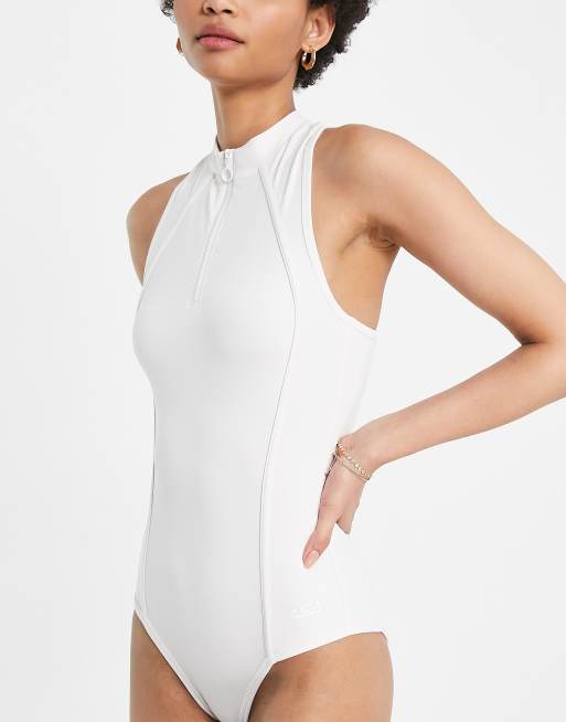 Quarter Zip Front Bodysuit