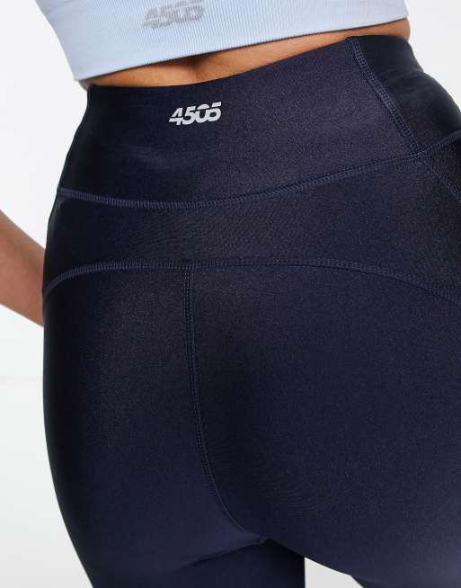 ASOS 4505 Tall tie waist running leggings in sheen