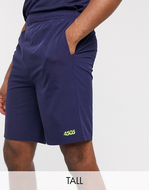 ASOS 4505 Tall training shorts with quick dry in navy