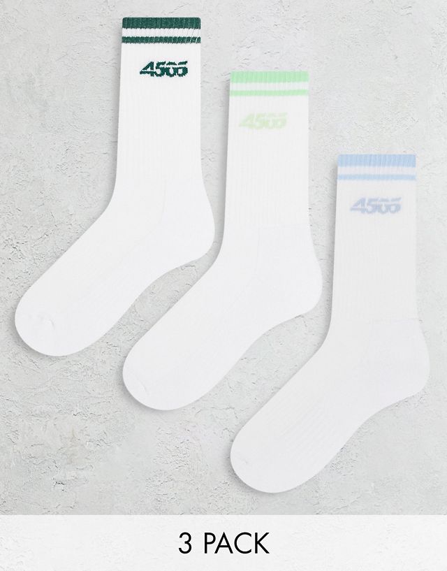 ASOS 4505 tennis socks 3 pack with anti bacterial finish
