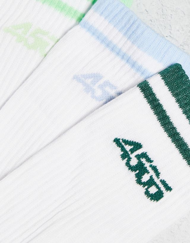 ASOS 4505 tennis socks 3 pack with anti bacterial finish CE7858