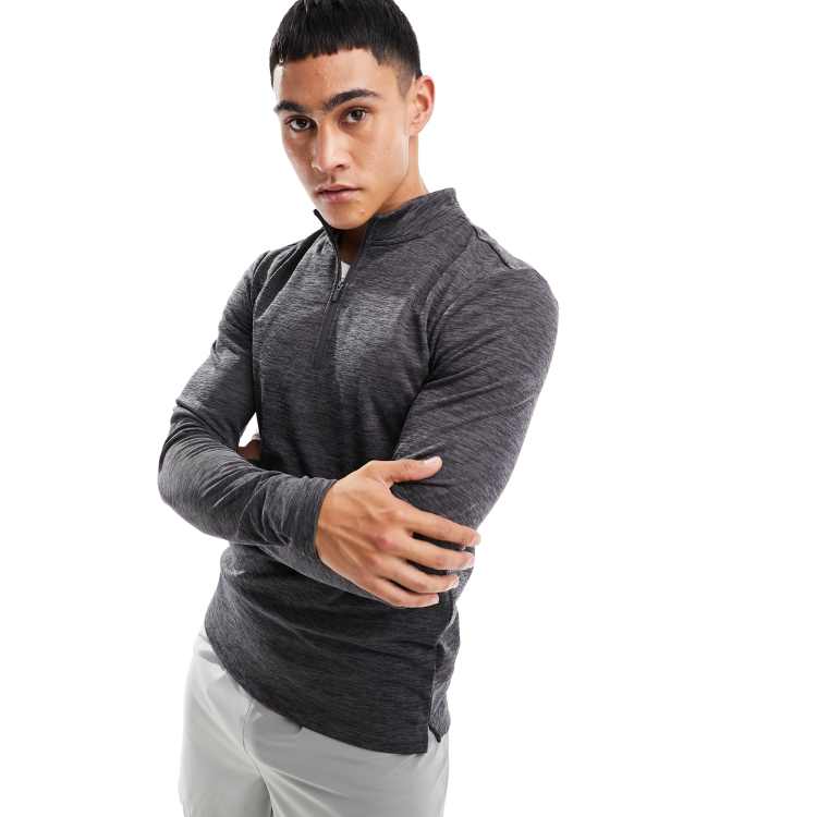 Under Armour Cold Gear Armour long sleeve mock neck compression t-shirt in  white