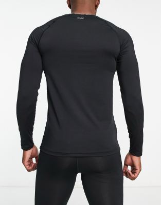 Top baselayer da allenamento a maniche lunghe nero - ASOS T-shirt donna  - immagine3