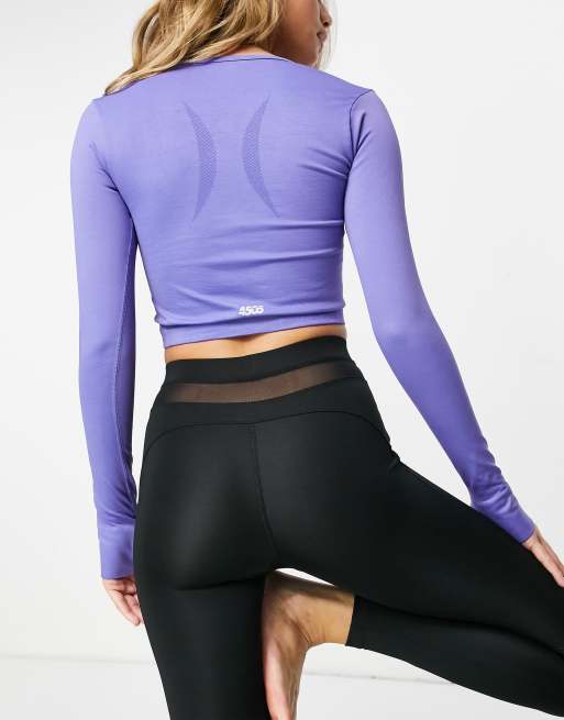 ASOS 4505 - Top moulant sans coutures avec encolure carrée et manches longues, 2 de 4
