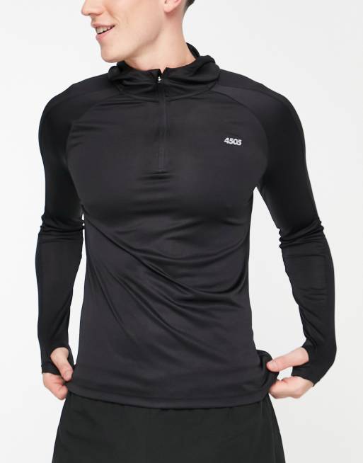 ASOS 4505 Icon long sleeve running top in black