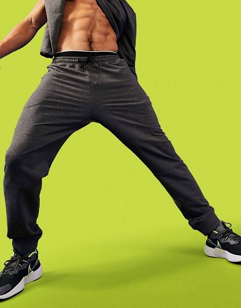 gym en workout voor Trainings ASOS Oversized Toelopende joggingbroek Met Hoge Taille in het Groen voor heren Heren Kleding voor voor Kleding voor sport en joggingpakken 