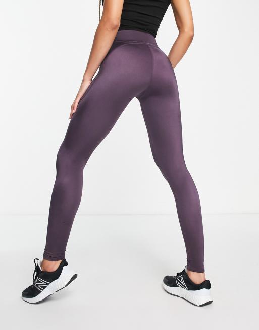 ASOS 4505 sheen training legging and medium support sports bra in