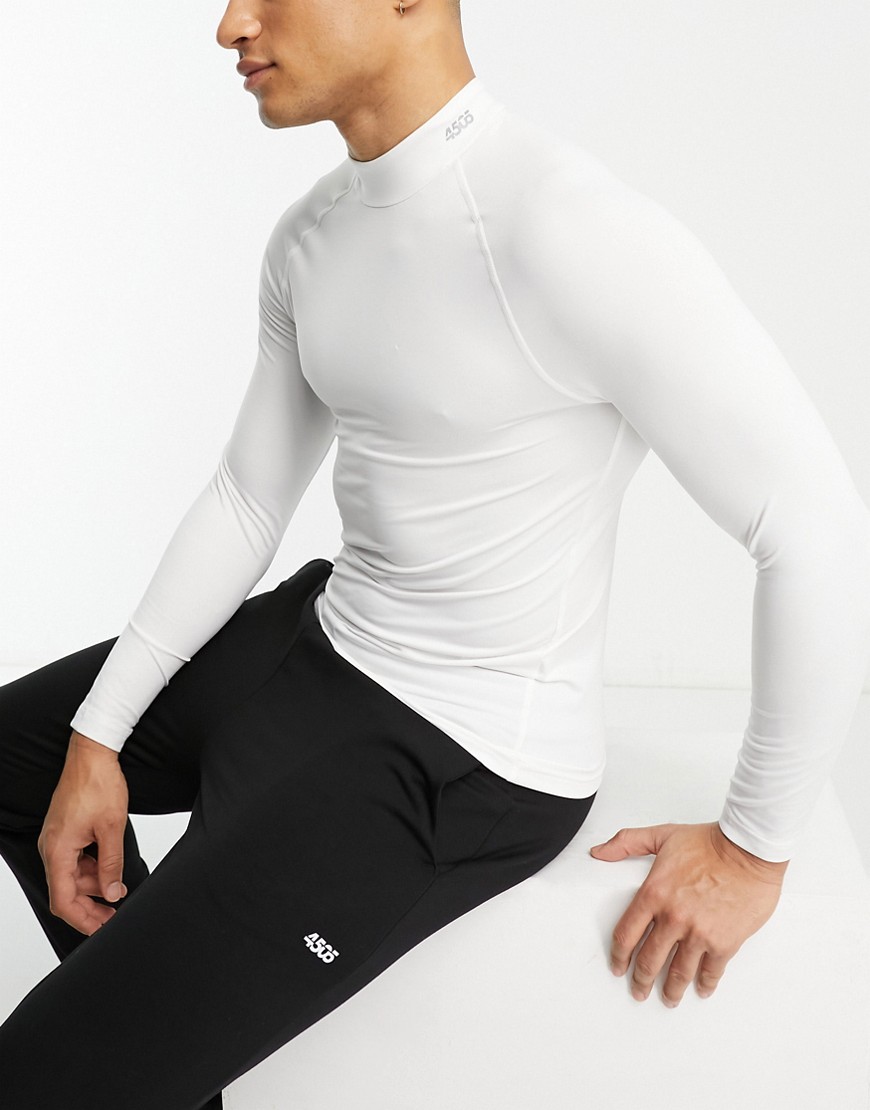 ASOS 4505 training long sleeve base layer with mock neck in black