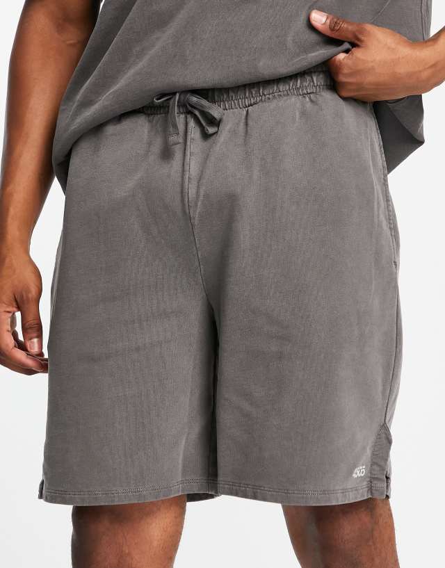 ASOS 4505 training shorts in oversized fit and pigment wash