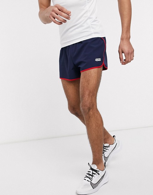 ASOS 4505 running shorts in short length with contrast trim