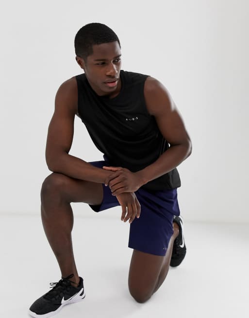 ASOS 4505 training sleeveless t-shirt with quick dry in black, 4 de 4